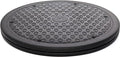 5 Pack 12 inch Lazy Susan Turntable Organizer, Non Skid Large Lazy Susan Turntable for Cabinet, Computer or Laptop, Plastic Turn Table, Black, by RamPro by RamPro