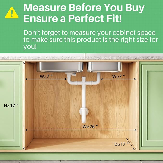 Kitstorack Under Sink Organizer, 2-Pack 3-Tier Height Adjustable Thickened Metal Pull out Cabinet Organizer Shelf, Slide out Storage Drawer Rack for Bathroom Kitchen Pantry Home Organization, Pink - Image 2