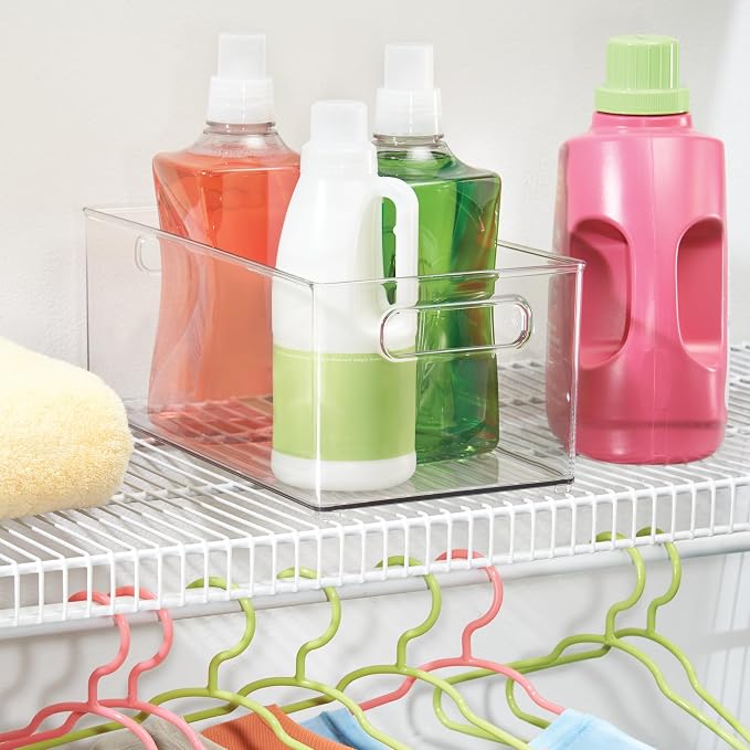 iDesign Stackable Fridge Bin, Set of 2, Clear | Kitchen Storage Bin, For Pantry, Cabinets, or Fridge - Image 6