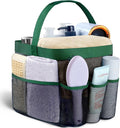 Mesh Shower Caddy Portable - 9 Pockets for College Dorm Room Essential | Large Capacity Mesh Shower Caddy with 9 Pockets, Portable Hanging Toiletry Bag for College Dorm, Gym, Camping and Beach by Attmu