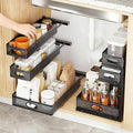 Thickened Meta 3-Tier Pull Out Under Sink Organizer 2 Pack | Height Adjustable Slide out Storage Drawer Rack for Kitchen Bathroom Home Organization| 35% More Storage Capacity by Unknown