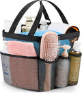 Mesh Shower Caddy Portable - 9 Pockets for College Dorm Room Essential | Large Capacity Mesh Shower Caddy with 9 Pockets, Portable Hanging Toiletry Bag for College Dorm, Gym, Camping and Beach by Attmu