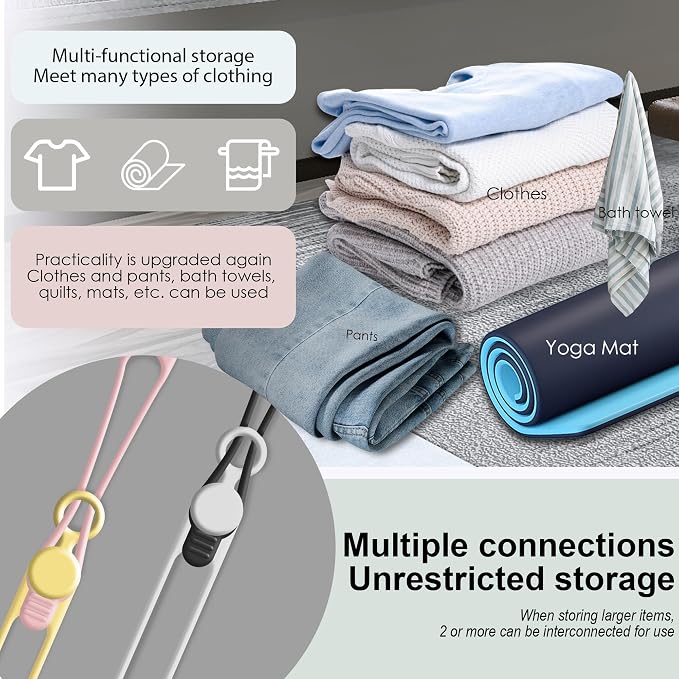 30Pcs Silicone Cable Ties, Cord Organizer Cable Management | Reusable Cord Ties for Electronics, Office Desk Accessories, Home Travel Essentials, Easy to Use, 4.2 Inch-6 Colors - Image 4