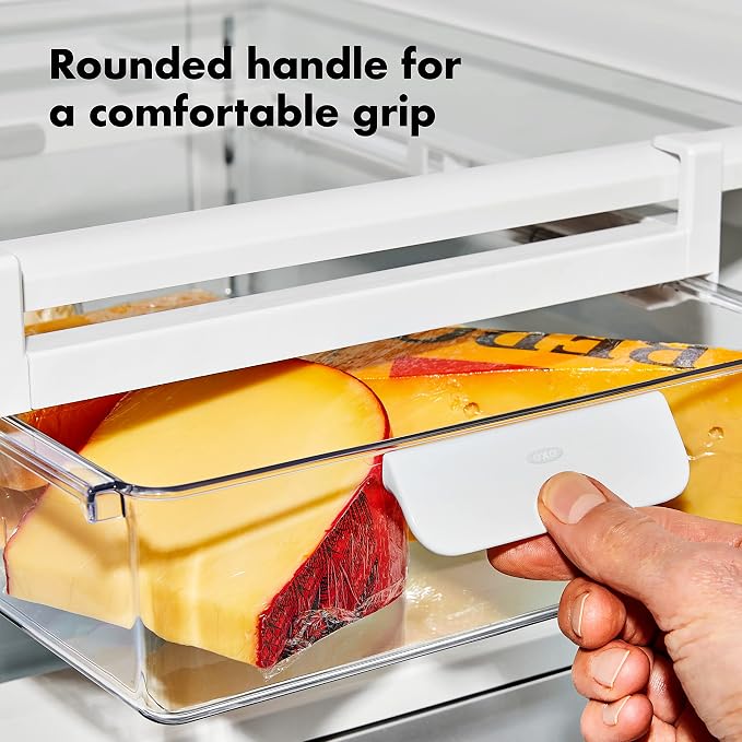OXO Good Grips Fridge Undershelf Drawer 14 in - for Deli Meat, Cheese, Produce and More - Image 5