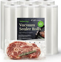 Vacuum Sealer Bags 6 Rolls 8"x20' Freezer Bags, 120Feet | Commercial Grade, BPA Free, Customized Size, Sous Vide Cooking, Puncture Prevention, Kitchen Essentials, Kitchen Gadgets by xinbaolong