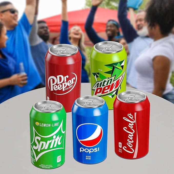 Silicone Can Covers 12 oz (355 ml) - Soda Can Cover - 5 Pk | Reusable, Fun Designs, Travel, Camping, Beach Days, Outdoor Parties, Fun Beverage Accessories, Gift for Outdoor Lovers - Image 8