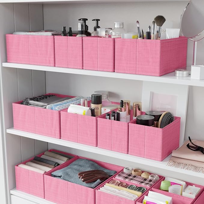 Drawer Organizer Set of 12 Pink - Nursery, Bedroom, Closet Organizer & Storage - Image 6