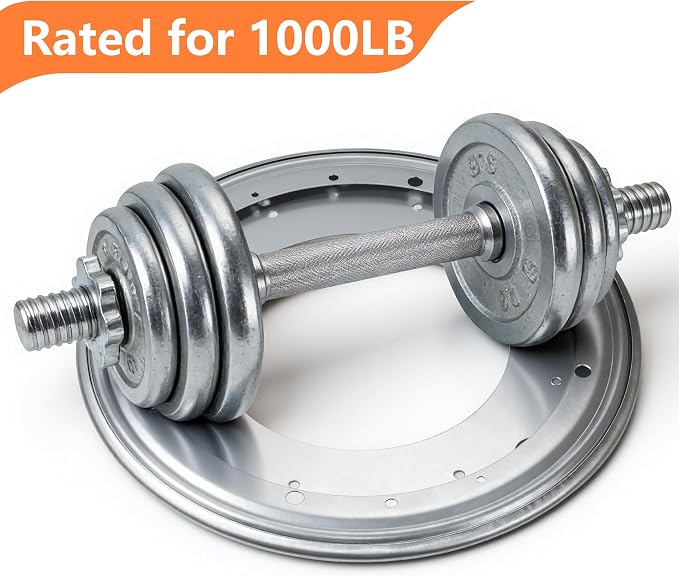 12-Inch Heavy Duty Lazy Susan Bearing, 1000LB Capacity Zinc Plated Turntable Hardware, for Smooth Rotation in Kitchen Cabinet, DIY Projects, Serving Tray Base (1-Pc) - Image 4