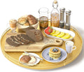 Oroyutor 16-Inch Oak Lazy Susan Organizer with Gold Metal Rail | Oak wood base, gold metal rail and smooth 360-degree rotation for dining tables, kitchen counters and spice storage. by Oroyutor