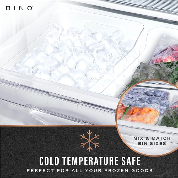 BINO | Plastic Storage Bins, X-Large - 2 Pack, Clear | THE SOHO COLLECTION | Pantry Organizers and Storage Containers Fridge Organizer Bins Kitchen Cabinet Organizer Medicine Cabinet Organizer Bin - Image 6