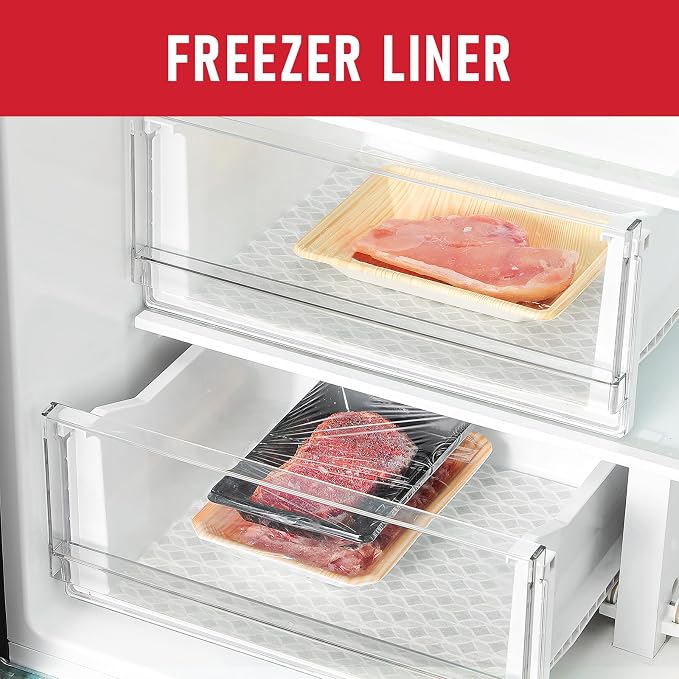 Cooyes 12 Pack Large Refrigerator Liners 17.7" x 36", Absorbent Strong Grip Fridge Liners Washable, Fridge Shelf Liner for Kitchen Cabinets, Non-Adhesive Refrigerator Bin Liners and Mats - Image 8