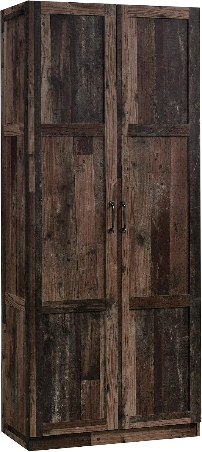 Sauder Select Storage Cabinet, Pantry Cabinet Kitchen Storage with Adjustable Shelves, Utility Room Storage Cabinet, in Reclaimed Pine by SAUDER%C2%AE