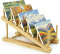 LIAQICHA Art Drying Rack for Classroom, 5-Tier Wood Storage Rack for Canvas, Paintings, Paper, Painting Drying Rack & Print Display Shelf, Tabletop Art Organizer by LIAQICHA