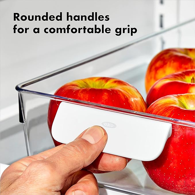 OXO Good Grips Fridge Organization Bin 8 in x 14 in - for Cheese, Meat, Fish and More - Image 3