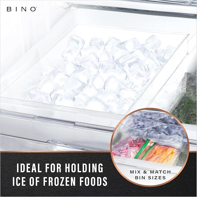 BINO | Plastic Storage Bins, Large - Deep | THE HANDLER COLLECTION | Multipurpose Organizer Bins | Kitchen Pantry Organizers and Storage | Clear Containers for Organizing Home | Freezer Organizer - Image 6