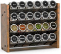 Spice Rack Organizer for Cabinet, Seasoning Organizer, No Jars Included | Wall Mount, Holds 24 Standard 4 oz Jars, Fits Jars Under 1.8 in Wide, 4-Tier Kitchen Countertop Shelf, 12.2" W x 10.3" H by NESAPTO