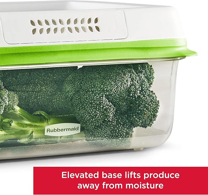 Rubbermaid FreshWorks Produce Saver, Medium and Large Storage Containers, 6 Piece Set - Image 3