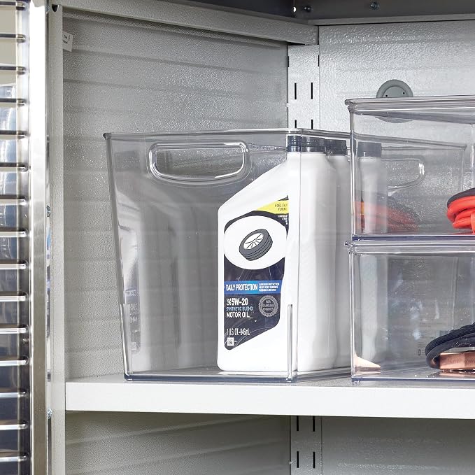 iDesign Pantry Bin with Handles, Clear | Kitchen Storage, For Cabinets, For Pantry, For Fridge - Image 6