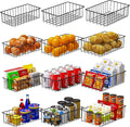 Joben Oligey 12 PACK (3 Szie) Small Wire Storage Baskets for Organizing,Pantry Organization Bins for Cabinets, Metal Basket for Kitchen, Bathroom Organizer (Black) by JobenOligey