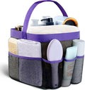 Mesh Shower Caddy Portable - 9 Pockets for College Dorm Room Essential | Large Capacity Mesh Shower Caddy with 9 Pockets, Portable Hanging Toiletry Bag for College Dorm, Gym, Camping and Beach by Attmu