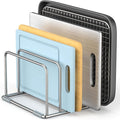 Cutting Board Holder Stand, Chopping Board Organizer Rack with 304 Stainless Steel, Cookie Sheet Storage Organizer, 1.0 & 1.2 Inch Wide Slots (1 Pack) by Laemyfyre