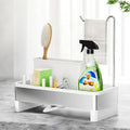 Ewaiira Sponge Holder for Kitchen Sink, Stainless Steel Sink Caddy | with Brush Holder & Dishcloth Rack, Countertop Sink Organizer, Soap Dispenser Kitchen Organizers Storage (E-White 9.8″) by EwaiiraHomeStorageOrganizer