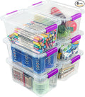 EOENVIVS Clear Storage Bins with Lids 6 Pack, 7 Qt Stackable Storage Containers with Buckle Lock, Durable Plastic Containers & Storage Box Organizer for Pantry, Bathroom, Closet & Office Use by EasyCozyHomey