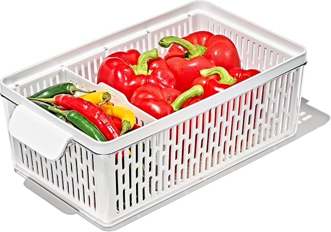 OXO Good Grips Produce Saver – Medium Bin, 13.8 x 7.4 x 4.7 in, White by Unknown