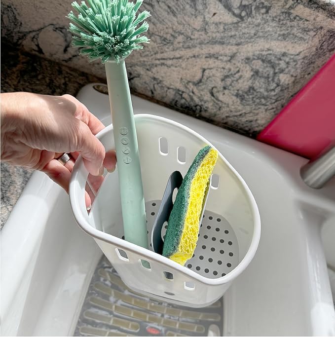 Trenton Gifts Kitchen Sink Organizer - Sink Caddy for Kitchen Organization: Sponge and Brush Holder - Image 4
