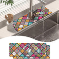 2 Pack 2 Pack Kitchen Sink Splash Guard Faucet Mat 15" X 5.5" Mandala Absorbent Fast Drying Mat Faucet Draining Mat Sink Splash Guard Behind Faucet Drip Catcher for Kitchen Bathroom by Unknown