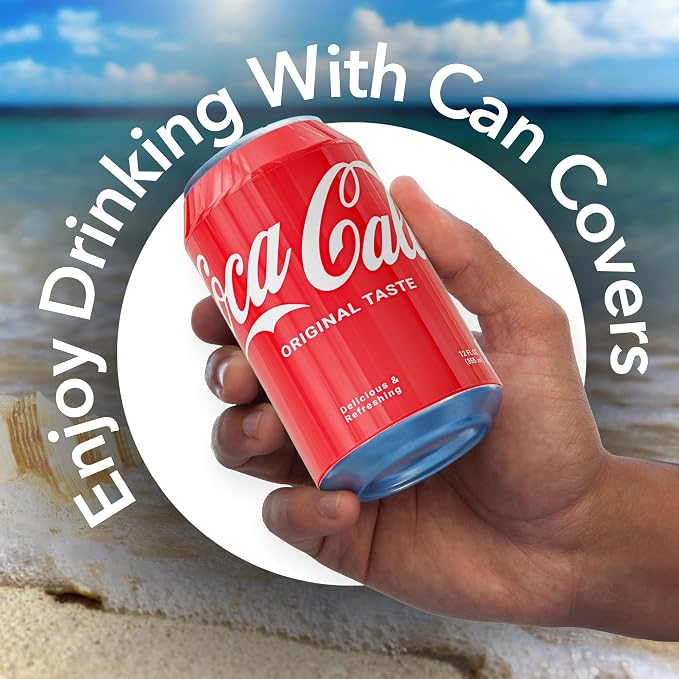 BeerSkin Silicone Can Covers 12 oz (355 ml) - Soda Can Cover - 3 Pk | Red, Reusable, Travel, Camping, Beach Days, Outdoor Parties, Fun Beverage Accessories, Gift for Outdoor Lovers - Image 6