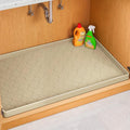 Jin&Bao Under Sink Mat 22" x 19" Waterproof Silicone Cabinet Kitchen Liner | Silicone kitchen cabinet protector, bathroom shelf liner, raised edge traps leaks, anti-slip, easy to clean & dishwasher safe by Jin%26Bao