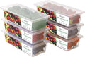 SILIVO Produce Saver Containers for Refrigerator (6 Pack) - 1.5L Fruit Storage Containers for Fridge, Vegetable Storage Containers with Drain Tray Keep Fresh for Veggie, Fruit, Lettuce and Salad by SILIVO