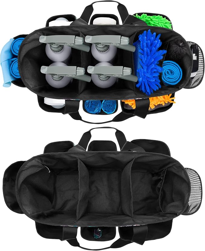 LoDrid Professional Cleaning Tote Caddy for Cleaning Supply, Totem | Cleaning Bag Organizer with Dividers and Handle Strap for Housekeepers Work, Bag Only - Image 4