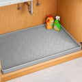 Jin&Bao Under Sink Mat 22" x 19" Waterproof Silicone Cabinet Kitchen Liner | Silicone kitchen cabinet protector, bathroom shelf liner, raised edge traps leaks, anti-slip, easy to clean & dishwasher safe by Jin%26Bao