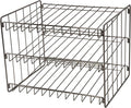 Kitchen Details 3 Tier Can Organizer | Canned Food Storage Rack | Kitchen Cabinet and Pantry Organization | Holds 36 Cans | Space Saving | Onyx, 14.5 x 11.5 x 11 inches (Pack of 12) by KitchenDetails