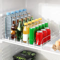 Drink Organizer for Fridge, Automatic Drink Dispenser for Fridge | Fridge Drink Organizer Holds up to 15 Cans, 12-20oz Can Dispenser for Fridge, Soda Can Organizer for Refrigerator, 6 Row by PUPILLEMONJEWELRY