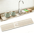 24 Inch Longer Silicone Faucet Mat, 7°Slope Fast Self-draining | Faucet Mat for Kitchen Sink, Silicone Sink Splash Guard, Fast Drying Tidy Faucet Mat Splash Guard by SOCORIA