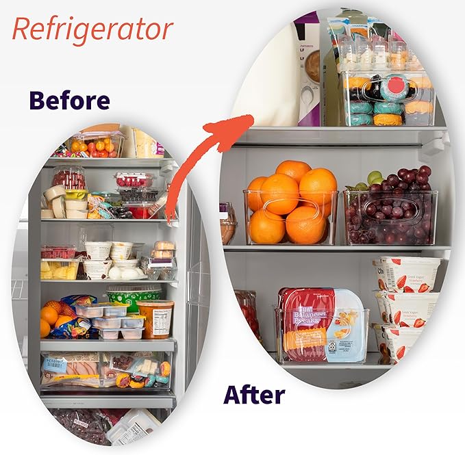 ClearSpace Pantry Organizers and Storage and Cabinet Organizer, 2 Pack | Storage bin with divider for organizing pantry items, food containers, kitchen essentials, and refrigerator storage - Image 6