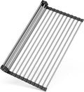 Dish Drying Rack, Roll Up Dish Drying Rack Over the Sink, 17" x 15.7", Dish Racks for Kitchen Counter, Black by Unknown