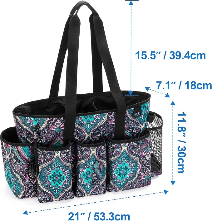 LoDrid Professional Cleaning Tote Caddy for Cleaning Supply, Totem | Cleaning Bag Organizer with Dividers and Handle Strap for Housekeepers Work, Bag Only - Image 7