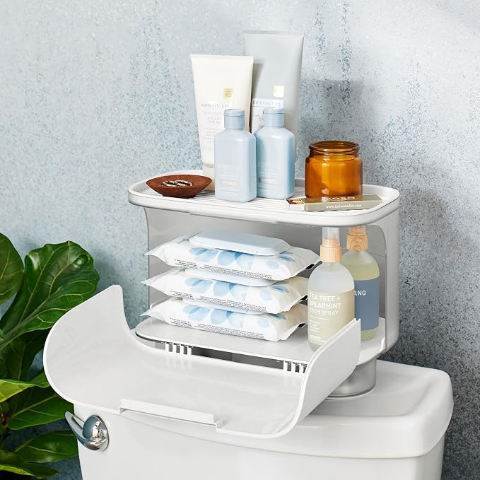 YouCopia HideAway Toilet Cabinet, Over Toilet Bathroom Storage Organizer - Image 8