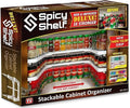 Deluxe - Expandable Spice Rack and Stackable Cabinet & Pantry Organizer (1 Set of 2 Shelves) - As seen on TV Deluxe (Spicy Shelf Organizer) - Pantry Organization - Pantry Spice Organizer by SpicyShelf