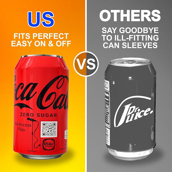 BeerSkin Silicone Can Covers 12 oz (355 ml) - Soda Can Cover - 3 Pk | Red, Reusable, Travel, Camping, Beach Days, Outdoor Parties, Fun Beverage Accessories, Gift for Outdoor Lovers - Image 2