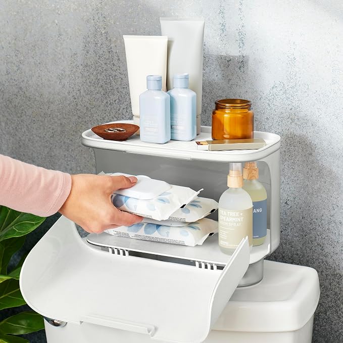 YouCopia HideAway Toilet Cabinet, Over Toilet Bathroom Storage Organizer - Image 2