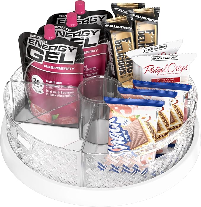 Simple Houseware 12-Inch Lazy Susan Turntable w/Removable Bins & Dividers by SimpleHouseware