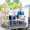 Sink Caddy Kitchen Sink Organizer, Sponge & Brush Holder, Stone Drying Mat | Space-Saving Sink Sponge Holder with Full-Size Tool Storage, Fits Most Sinks, Kitchen Sink Accessory and Countertop Organizer by HOKEMOM