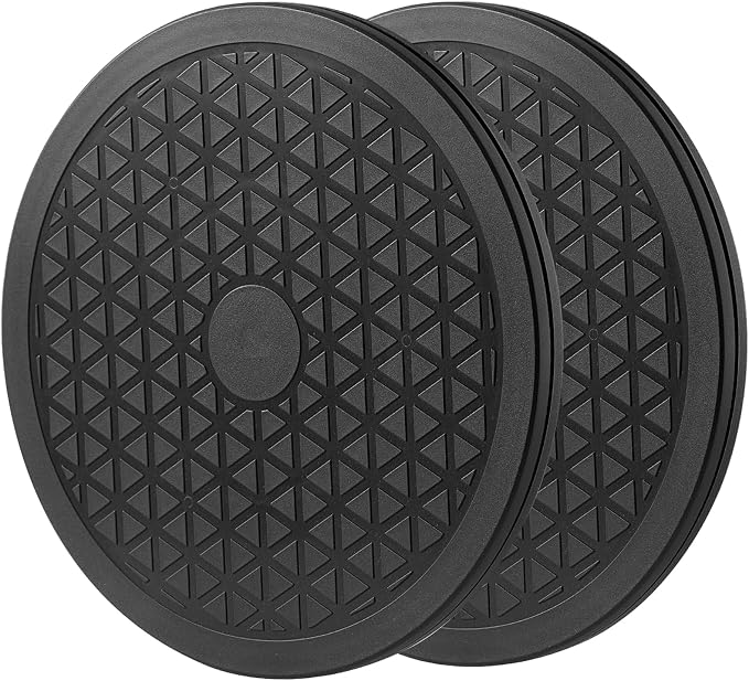 12 Inch Lazy Susan Turntable Organizer, Eichzer Premium Heavy Duty Black Rotating Swivel Stand with Steel Ball Bearings for Model/Rotating Plants/Crafts Stand/TV/Monitor/Laptop (360˚ Rotation) - Image 4