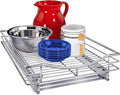 LYNK PROFESSIONAL® Pull Out Cabinet Organizer, Kitchen Slide Out Drawer | 14W x 18D chrome rollout shelf creates easy-access storage for cookware, pantry items and kitchen essentials inside cabinets by LYNKPROFESSIONAL