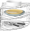 Deco Brothers 3-Tier Counter and Cabinet Corner Shelf Organizer, Chrome by DecoBrothers